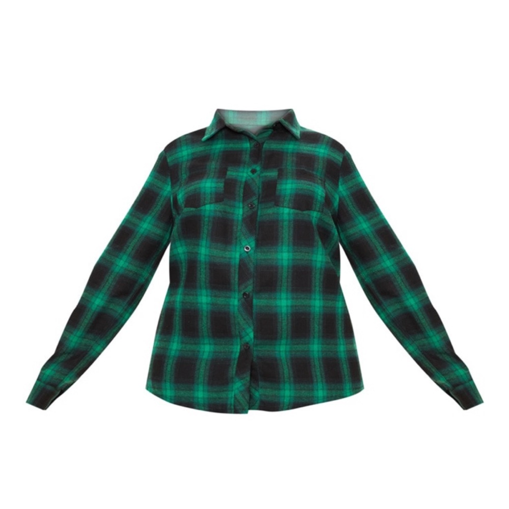 Flannel 💚🖤 - Picture 4 of 8